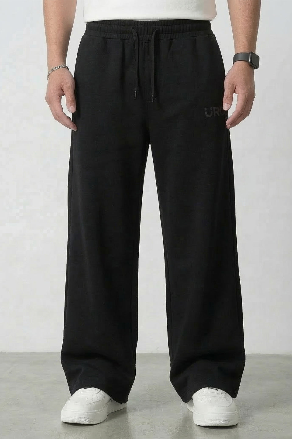 Black Cotton Joggers