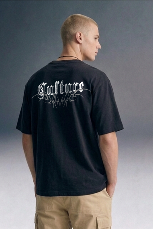 Culture Black Oversized T-shirt Men