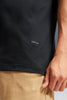 Black Oversized T-Shirt Close-Up Detail | Premium Cotton Fabric | Underrated Club
