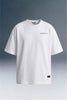 White Oversized T-Shirt Close-Up Label Detail | Premium Streetwear Quality | Underrated Club
