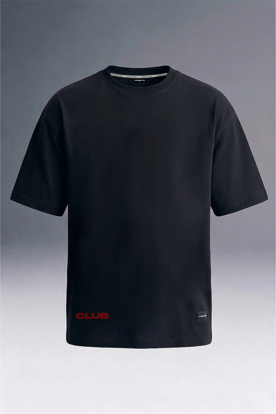 Black Oversized Drop-Shoulder T-Shirt for Men | Relaxed Fit Streetwear | Underrated Club
