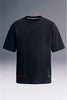 Black Oversized Drop-Shoulder T-Shirt for Men | Relaxed Fit Streetwear | Underrated Club
