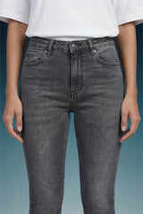 Grey High Rise Skinny Women Jeans
