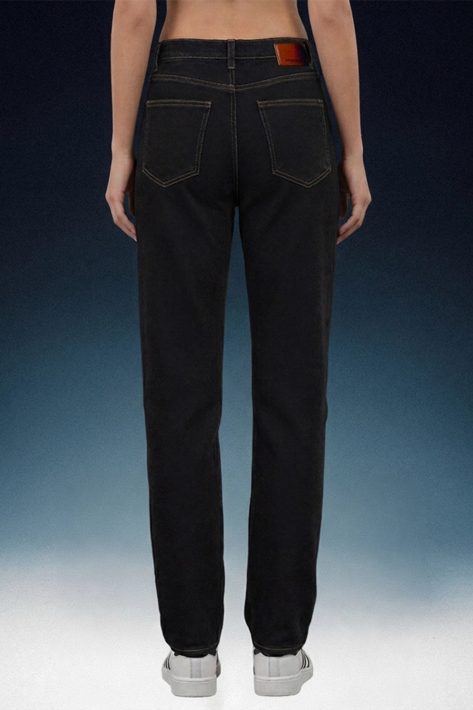 Black High Rise Mom Fit Women Jeans