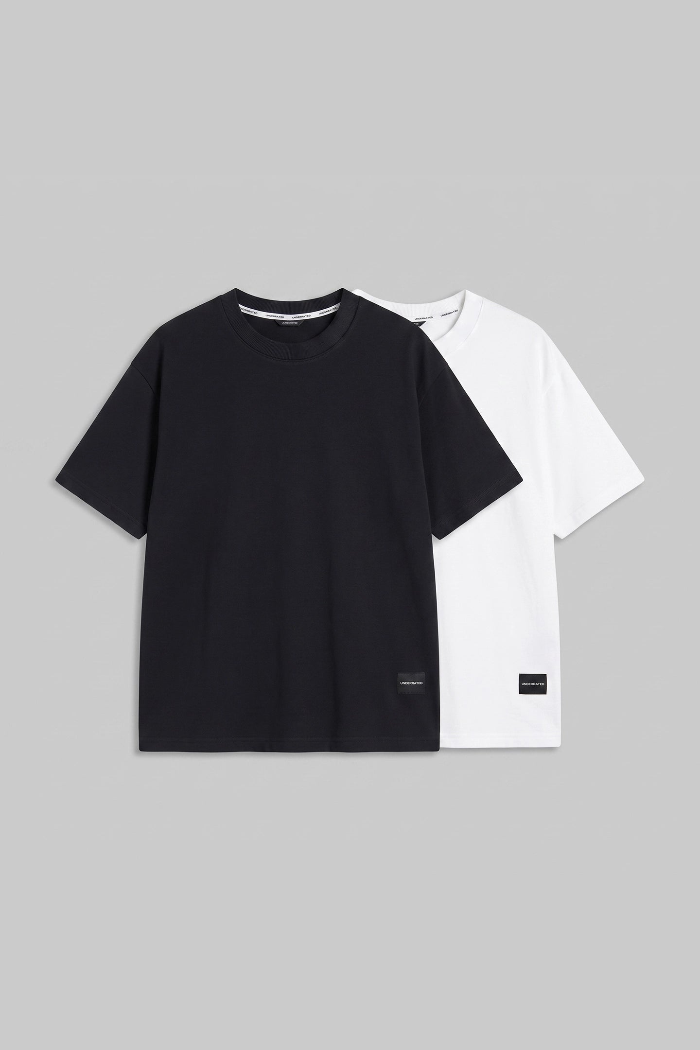 Pack of 2 Black & White Oversized Fit T-Shirts