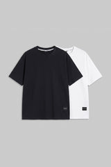 Pack of 2 Black & White Oversized Fit T-Shirts