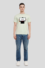 Be Underrated Pastel Green Printed T-Shirt