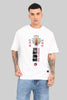 Bold And Brave White Oversized Fit T-Shirt Men Pic 1