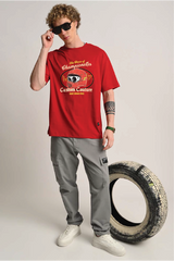 Championettes Red Oversized T-shirt Men