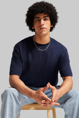 Pack of 2 Oversized T-shirts - Red/ Navy Blue