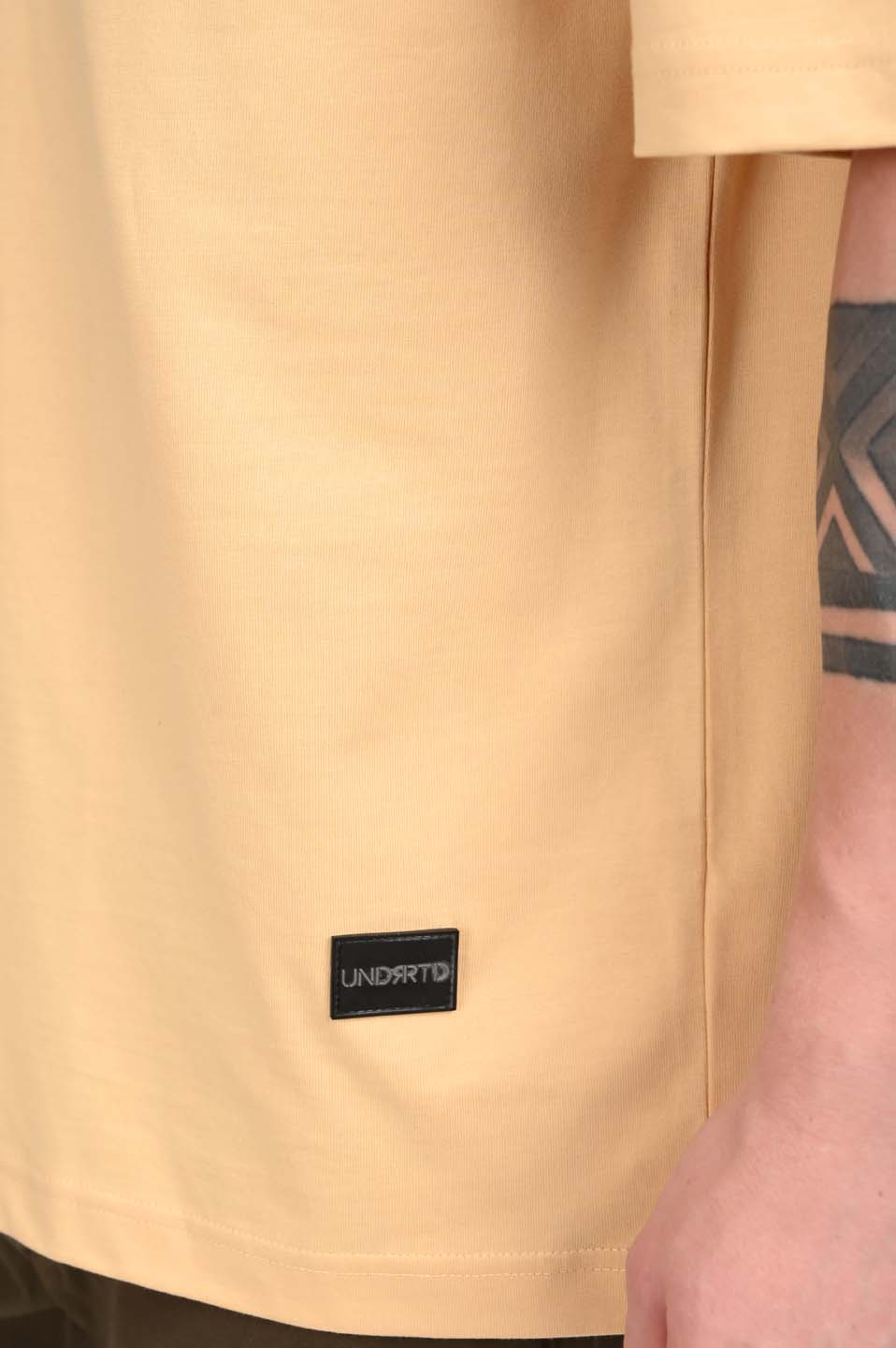 Tropical Beach Legacy Beige Baggy Fit T-Shirt Men Pic 4