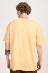 Tropical Beach Legacy Beige Baggy Fit T-Shirt Men Pic 2