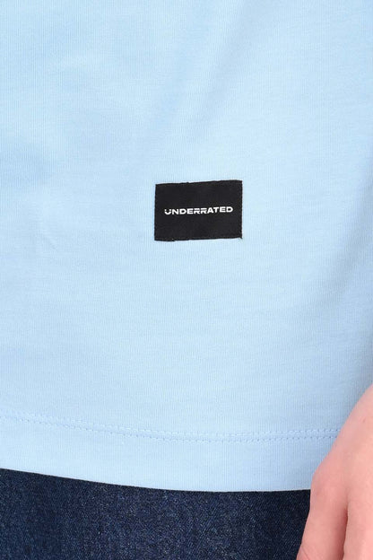 Anchor Sky Blue Oversized Fit T-Shirt Men Pic 5