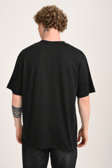 Money Mind Black Oversized T-shirt Men
