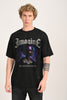 Imagine Black Oversized Fit T-Shirt Men Pic 1