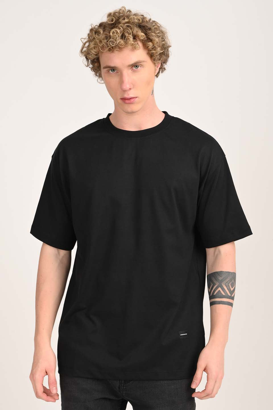 Comfort Zone Black Oversized T-shirt Men