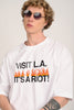 Visit LA White Baggy Fit T-Shirt Men Pic 2