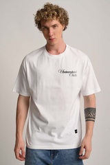 Pitstop White Oversized T-shirt Men