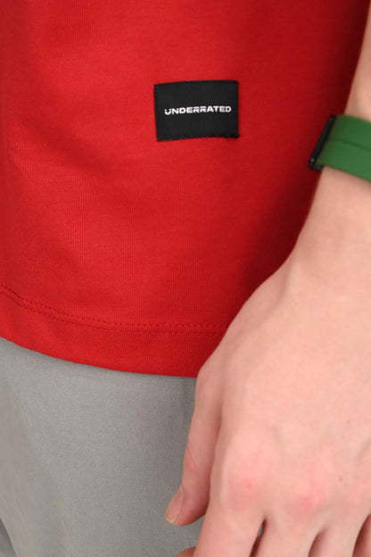 Distorted Labubu Streetwear Red Oversized Fit T-Shirt Men Pic 4