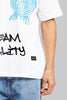 Dream Reality White Oversized Fit T-Shirt Men Pic 2