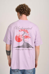 Redefining Style Lavender Oversized Fit T-Shirt Men Pic 1