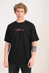 Endless Possibilities Black Oversized Fit T-Shirt Men Pic 2