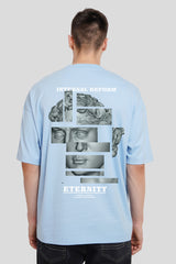 Eternity New Powder Blue Baggy Fit T-Shirt Men