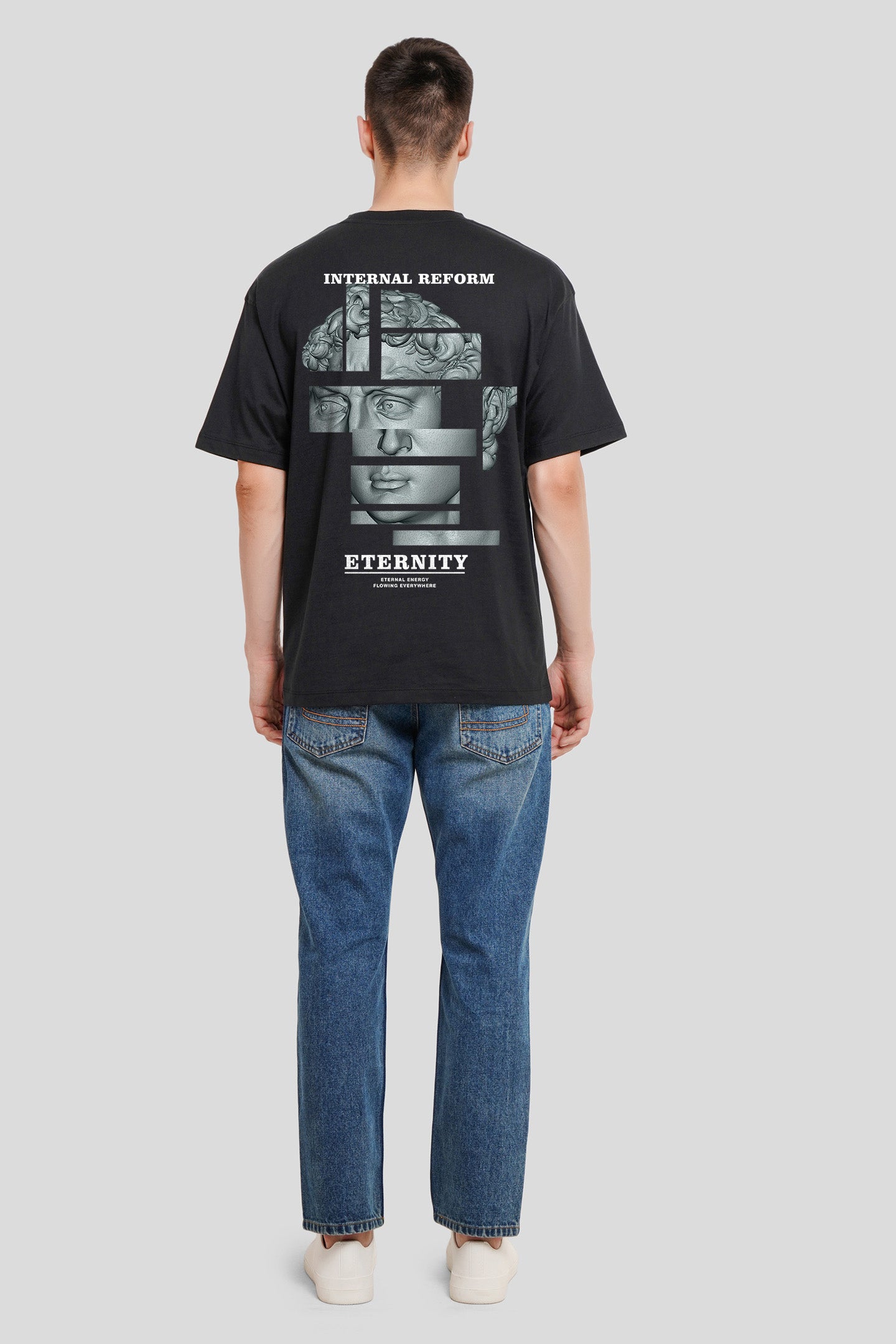Eternity New Black Oversized Fit T-Shirt Men