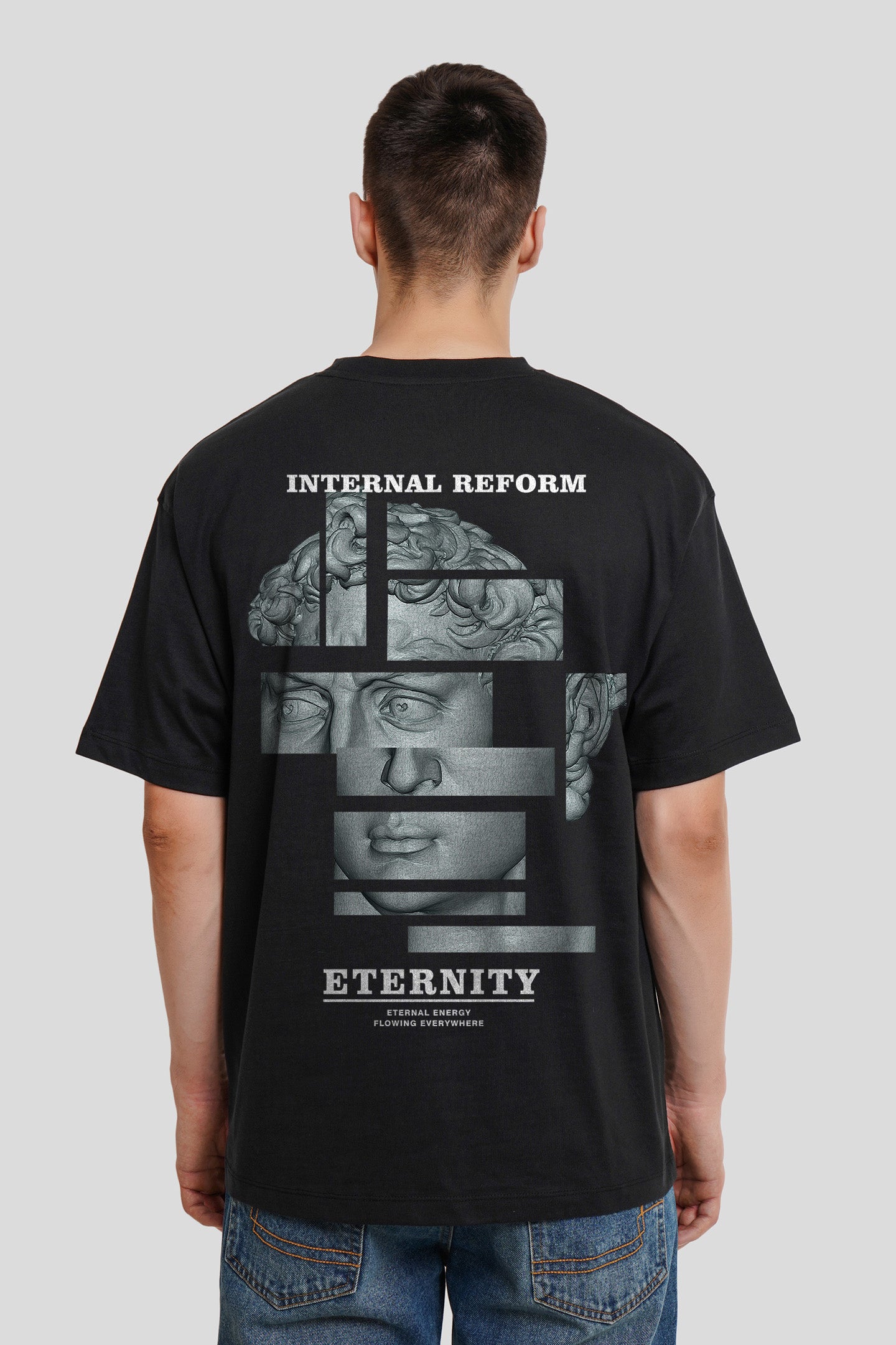 Eternity New Black Oversized Fit T-Shirt Men