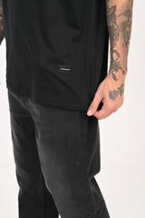 Flaming Labubu Monster Black Oversized Fit T-Shirt Men Pic 5