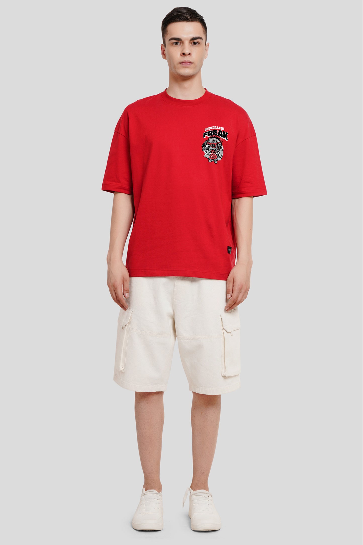 Freaky Meat Lover Red Baggy Fit T-Shirt Men