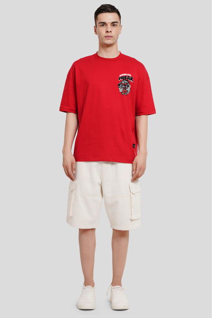 Freaky Meat Lover Red Baggy Fit T-Shirt Men