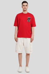 Freaky Meat Lover Red Baggy Fit T-Shirt Men