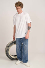 Get Your Bloom On White Oversized Fit T-Shirt Men Pic 3