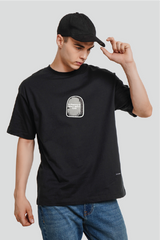 Headstone Black Oversized T-shirt Men