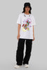 Hip Hop White Boyfriend Fit T-Shirt Women