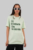 It Comes In Waves Pastel Green Boyfriend Fit T-Shirt Women