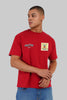 Kadak Chai Red Oversized Fit T-Shirt Men Pic 1