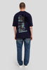 Palm Navy Blue Baggy Fit T-Shirt Men