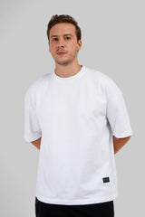 Divine Ascent White Baggy Fit T-Shirt Men