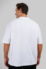 Trust No One White Baggy Fit T-Shirt Men