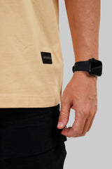 Untamed Beige Baggy Fit T-Shirt Men Pic 4