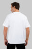 Illuminati Fire White Oversized Fit T-Shirt Men Pic 2