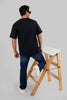Underrated Dragon Black Oversized Fit T-Shirt Men Pic 3