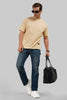 Blue Tinted Mid Rise Men's Straight Jeans Pic 2