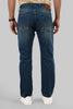 Blue Tinted Mid Rise Men's Straight Jeans Pic 3