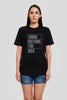 Think Outside The Box Black Printed T-Shirt