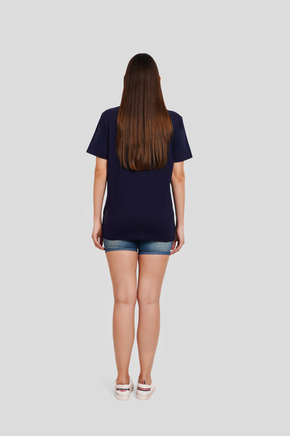 All I Want Navy Blue Printed T-Shirt