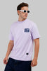 Real Talk Radio Lavender Oversized Fit T-Shirt Men Pic 2