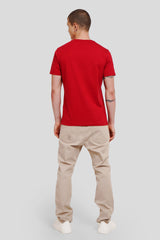 Lil' Bear, Big Dreams Red Printed T-Shirt